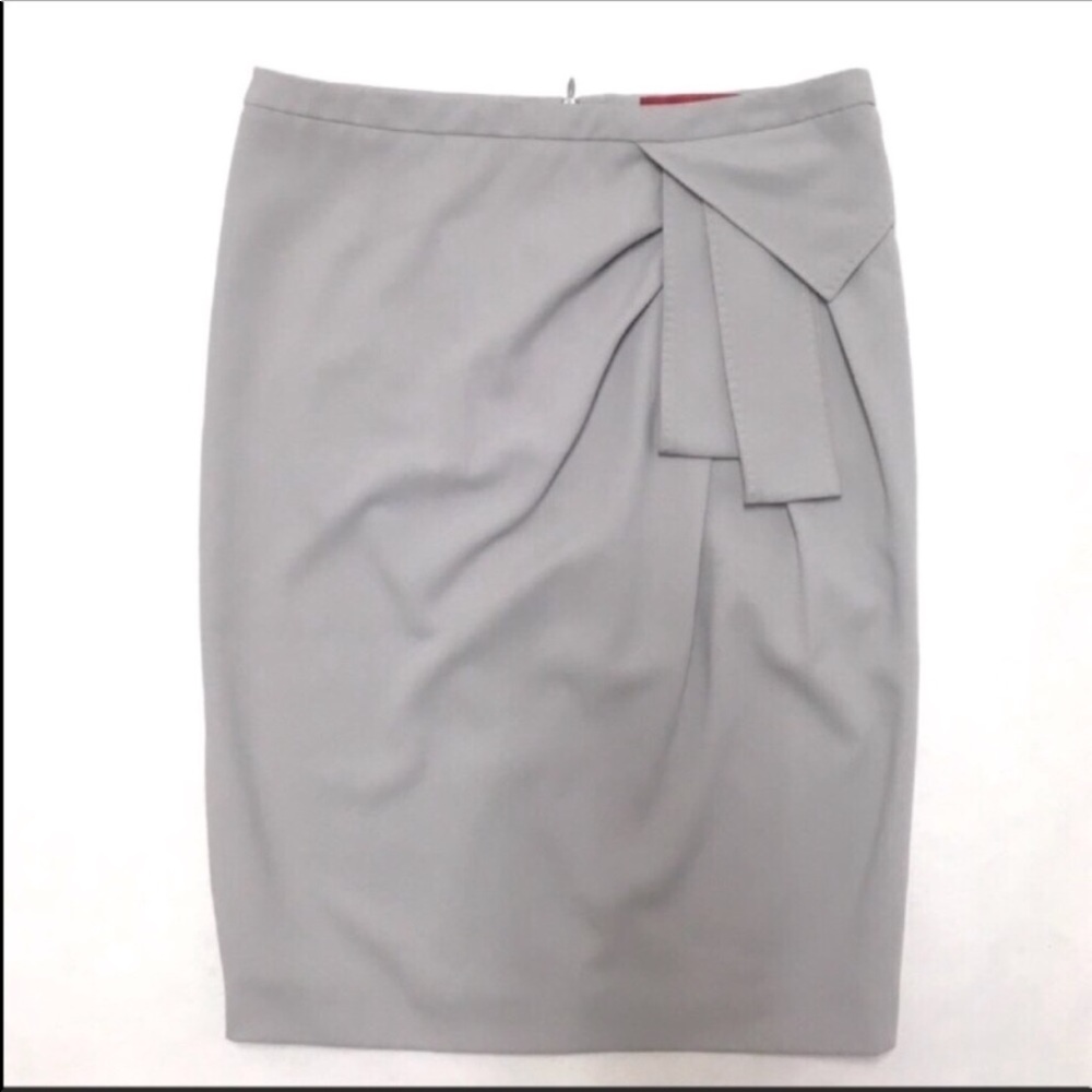 3/$50 Les Copains gray midi pencil skirt 10 Large - Picture 2 of 6